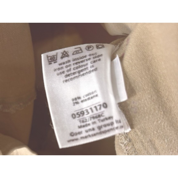 Per Una Denim Jacket Womens Sz 16‎ Khaki Belted Stretch Marks + Spencer NWT - Picture 6 of 9